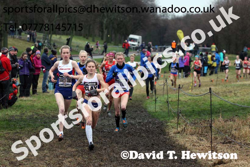 Junior womens Great Edinburgh Cross Country. Photo: David T. Hewitson/Sports for All Pics